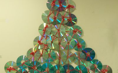 albero di Natale con CD